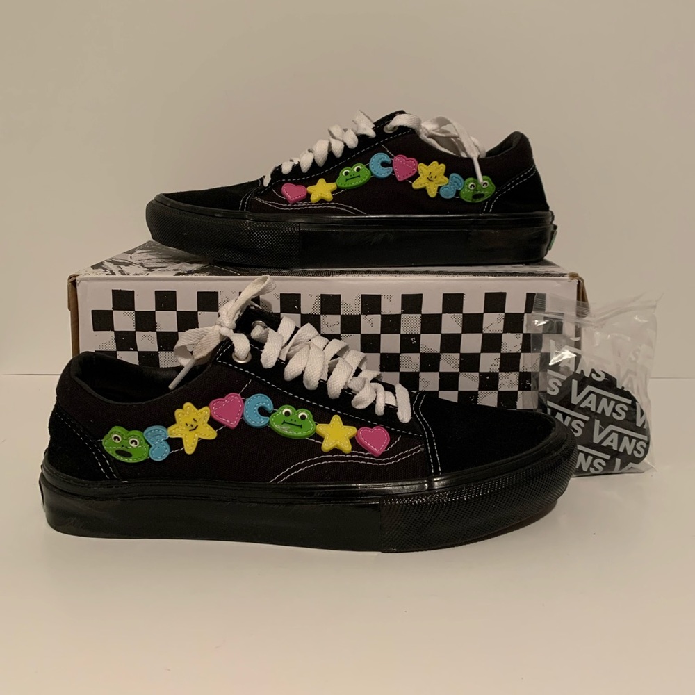 🐸 VANS OLD SKOOL FROG SKATEBOARDS MENS SHOES SIZE 8.5 SNEAKERS 🐸
